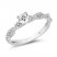 Hallmark Diamonds Engagement Ring 3/8 ct tw 10K White Gold