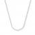 Square Wheat Chain 14K White Gold Necklace 18" Length