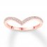 Diamond Wedding Band 1/8 ct tw Round-cut 14K Rose Gold