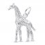 Giraffe Charm Sterling Silver