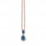 Le Vian Blueberry Sapphire Necklace 1/15 cttw Diamonds 14K Gold