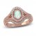 Ethiopian Opal & Diamond Ring 1/4 ct tw 10K Rose Gold
