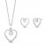 Hallmark Diamonds Boxed Set 1/8 ct tw Round-cut Sterling Silver