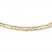 Men's Figaro Necklace 14K Yellow Gold 24" Length