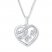 4Ever Heart Necklace 1/20 ct tw Diamonds Sterling Silver