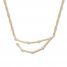 Capricorn Zodiac Necklace 1/8 ct tw Diamonds 10K Yellow Gold