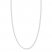 Adjustable 22" Sparkling Chain 14K White Gold Appx. 1.15mm