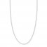 Adjustable 22" Sparkling Chain 14K White Gold Appx. 1.15mm