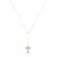 Crucifix Necklace 10K Yellow Gold 18"