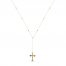 Crucifix Necklace 10K Yellow Gold 18"