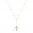 Crucifix Necklace 10K Yellow Gold 18"