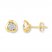 Diamond Earrings 1/20 ct tw Round-cut 10K Yellow Gold