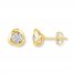 Diamond Earrings 1/20 ct tw Round-cut 10K Yellow Gold
