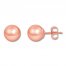 8mm Ball Earrings 14K Rose Gold