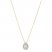 Le Vian Opal & Diamond Necklace 1/8 ct tw 14K Honey Gold 18"