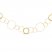 Circle Chain Necklace 14K Yellow Gold 24" Length