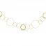 Circle Chain Necklace 14K Yellow Gold 24" Length