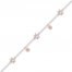 Diamond Star of David Bracelet Sterling Silver/10K Rose Gold