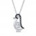 Unstoppable Love 1/15 ct tw Necklace Sterling Silver Penguin