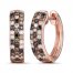 Le Vian Diamond Hoop Earrings 1/2 ct tw 14K Strawberry Gold