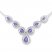 Amethyst Necklace Diamond Accents Sterling Silver