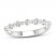 Diamond Anniversary Ring 1/2 ct tw Round-cut 14K White Gold