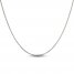 Box Chain Necklace 14K White Gold 20"