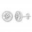 Diamond Earrings 1/5 ct tw Round-cut 10K White Gold