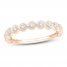 Diamond Anniversary Ring 1/10 ct tw Round-cut 10K Rose Gold