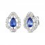 Le Vian Sapphire Earrings 1/4 ct tw Diamonds 14K Vanilla Gold