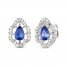 Le Vian Sapphire Earrings 1/4 ct tw Diamonds 14K Vanilla Gold