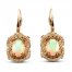 Le Vian Creme Brulee Opal Earrings 1-1/6 ct tw Diamonds 14K Strawberry Gold