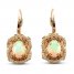 Le Vian Creme Brulee Opal Earrings 1-1/6 ct tw Diamonds 14K Strawberry Gold