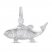 Fish Charm Sterling Silver