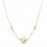 Gold Beaded Necklace 14K Yellow Gold 18"