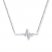 Heartbeat Necklace 1/15 ct tw Diamonds Sterling Silver