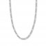 24" Figaro Link Chain 14K White Gold Appx. 5.8mm