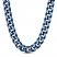Men's Chain Necklace Stainless Steel/Blue Ion Plating 24"