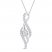 Diamond Necklace 1/4 ct tw Sterling Silver 18"