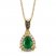 Le Vian Emerald Necklace 1/8 ct tw Diamonds 14K Honey Gold