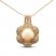 Le Vian Creme Brulee Opal Necklace 1 ct tw Diamonds 14K Strawberry Gold 18"