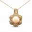 Le Vian Creme Brulee Opal Necklace 1 ct tw Diamonds 14K Strawberry Gold 18"