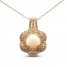 Le Vian Creme Brulee Opal Necklace 1 ct tw Diamonds 14K Strawberry Gold 18"