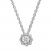 Diamond Necklace 1/4 ct tw Round-cut 10K White Gold