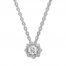 Diamond Necklace 1/4 ct tw Round-cut 10K White Gold