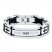 Men's Dad Bracelet 1/10 ct tw Diamonds Stainless Steel