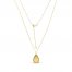 Honeycomb Necklace 10K Yellow Gold 18"