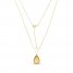 Honeycomb Necklace 10K Yellow Gold 18"