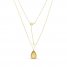 Honeycomb Necklace 10K Yellow Gold 18"