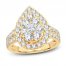 Multi-Diamond Engagement Ring 2 ct tw Round-cut 14K Yellow Gold